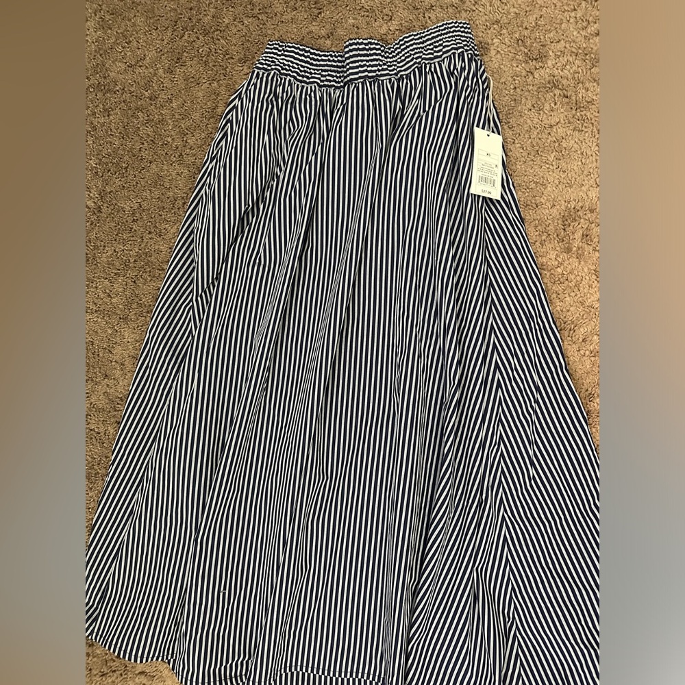 Women Maxi Flare Skirt (stripes)